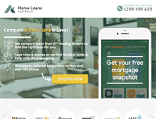 Tablet Screenshot of homeloansaustralia.com
