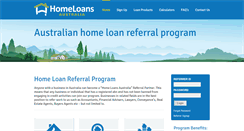Desktop Screenshot of homeloansaustralia.com.au