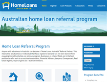 Tablet Screenshot of homeloansaustralia.com.au